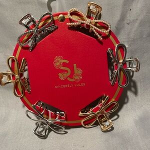 NWT Sincerely Jules Hair Clips Set - Gold, Silver